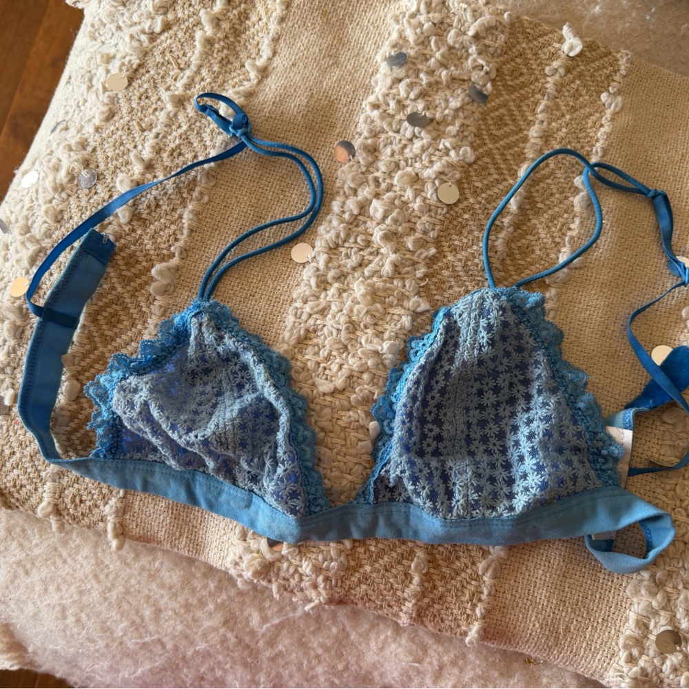 Kaitlyn Sky Blue Lace Bralette